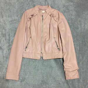 Pink Leather Jacket